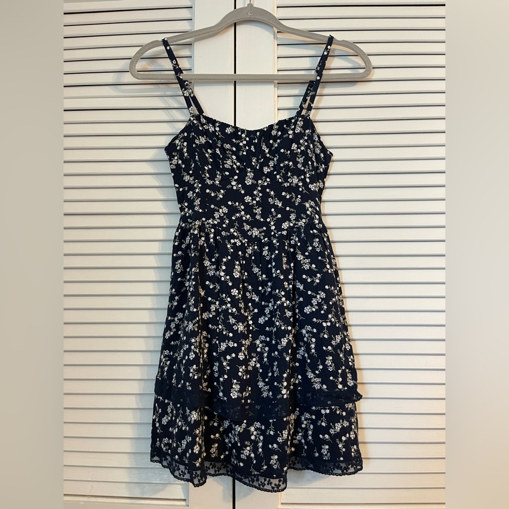 Hollister - Floral Navy Blue Kids Dress